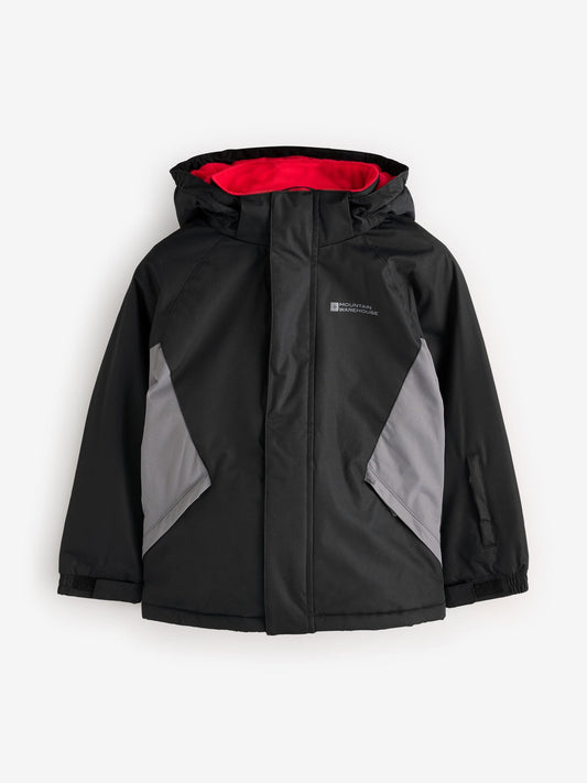 Mountain Warehouse Black Fleece Lined Snow Ski Jacket And Trousers Set image 2