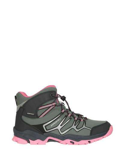 Mountain Warehouse Green Kids Softshell Walking Boots image 1