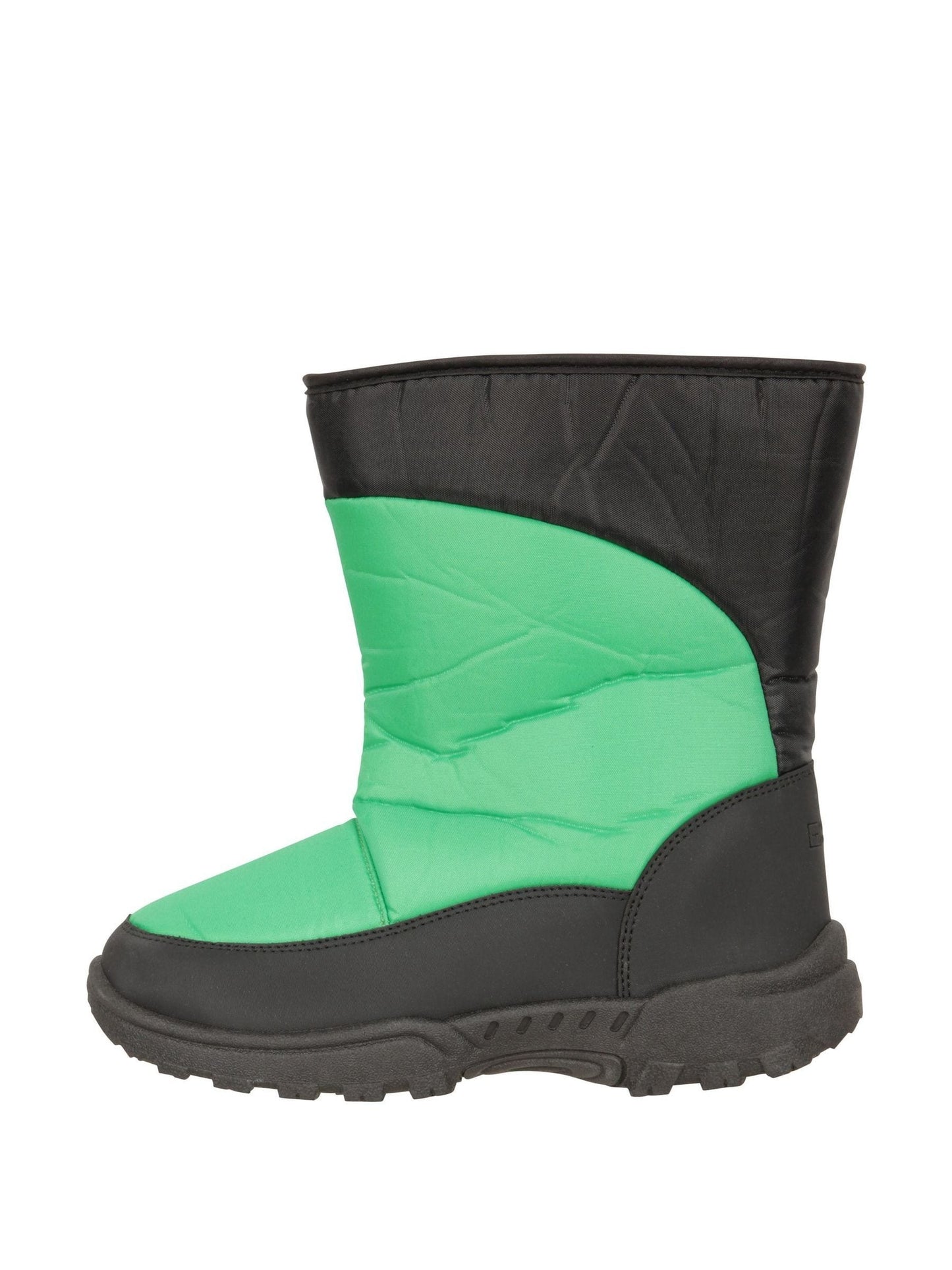 Mountain Warehouse Green Caribou Kids Single Stripe Sherpa Lined Adaptive Snow Boots image 3