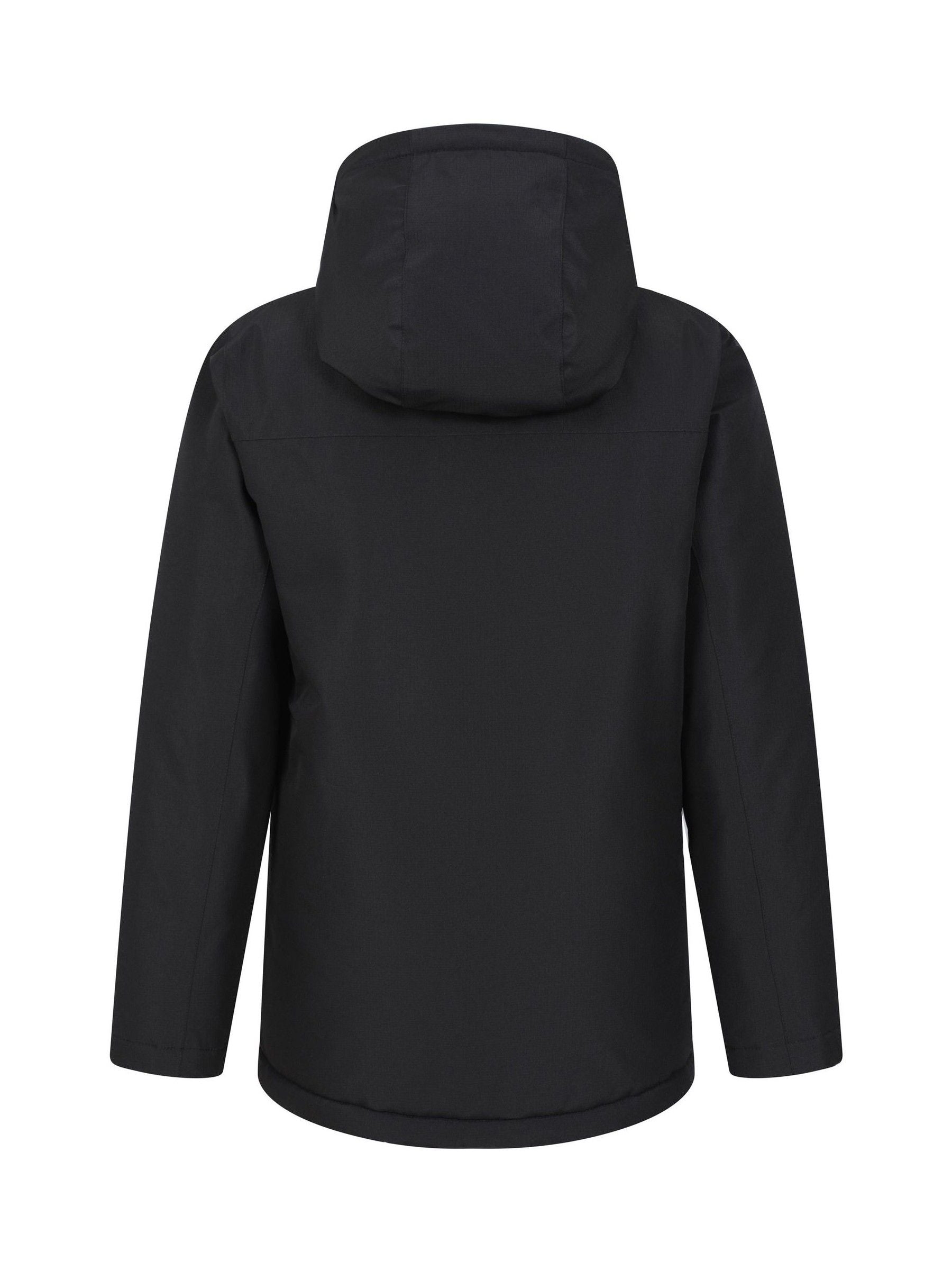 Dsiney Kidz - Mountain Warehouse Black Noah Borg Lined Waterproof Jacket image 3