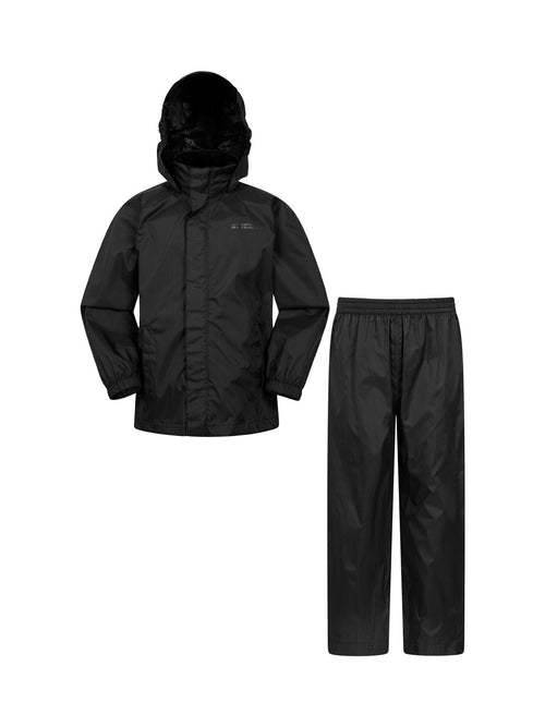 Mountain Warehouse Black Pakka Waterproof Jacket And Over Trousers Set image 1