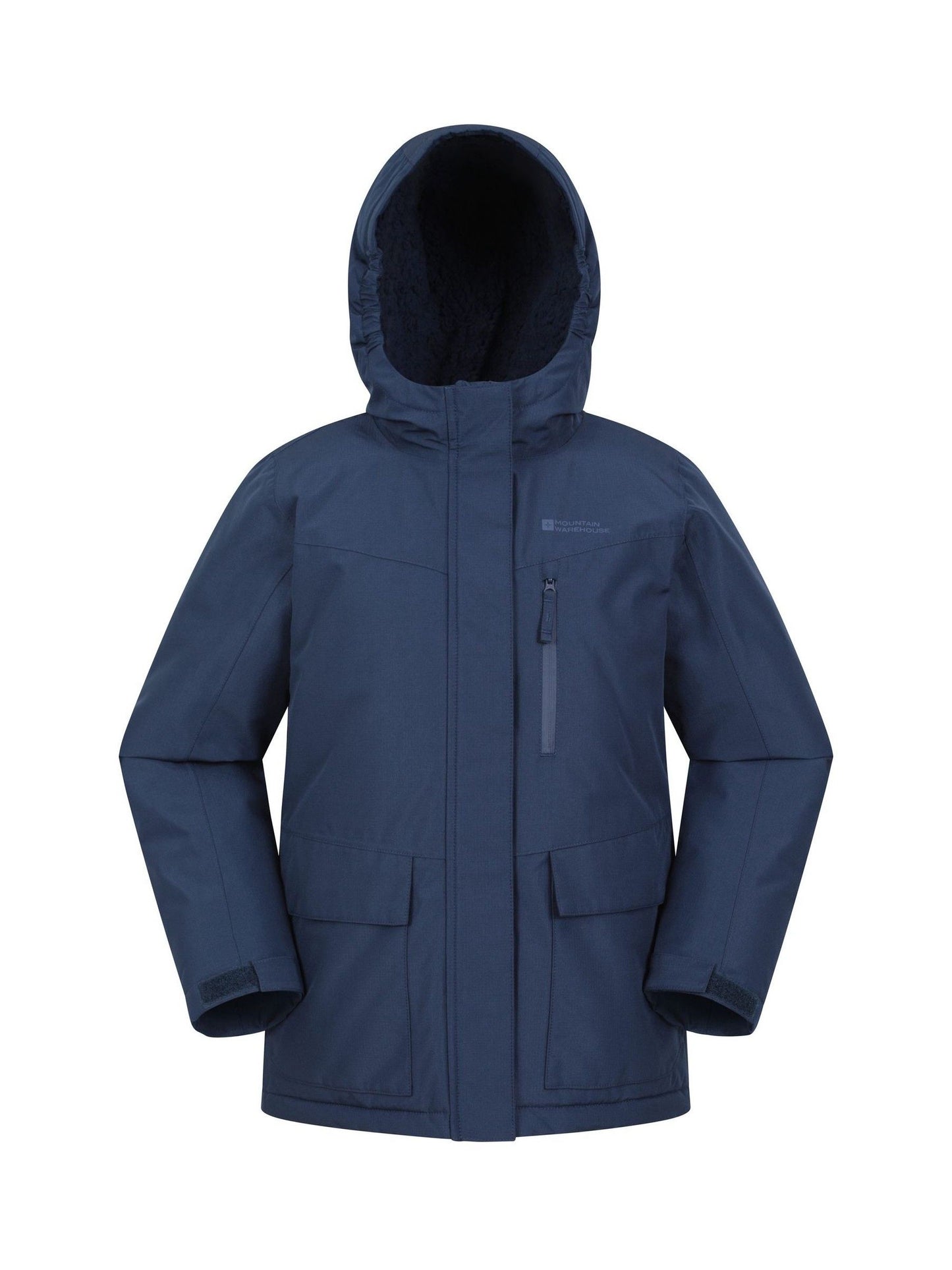 Dsiney Kidz - Mountain Warehouse Blue Noah Borg Lined Waterproof Jacket image 1