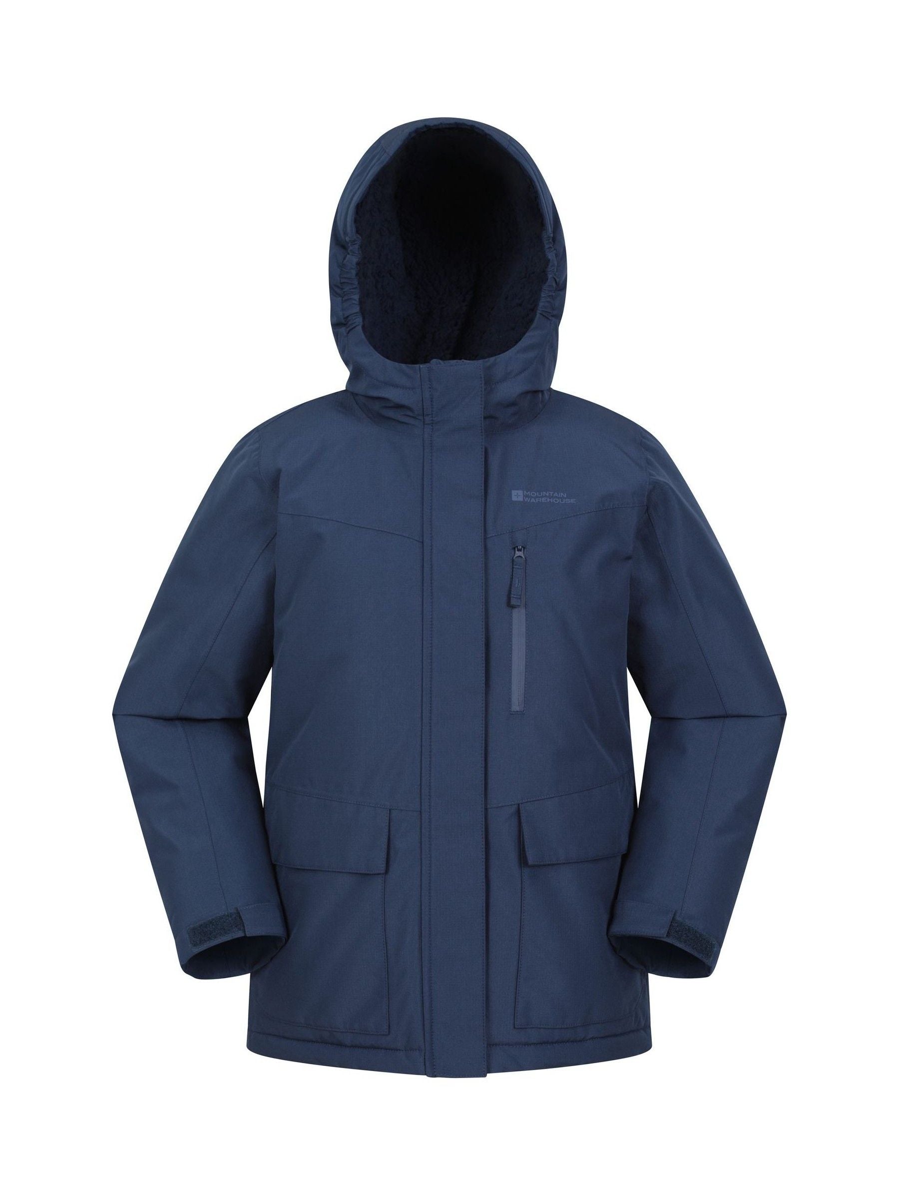 Dsiney Kidz - Mountain Warehouse Blue Noah Borg Lined Waterproof Jacket image 1