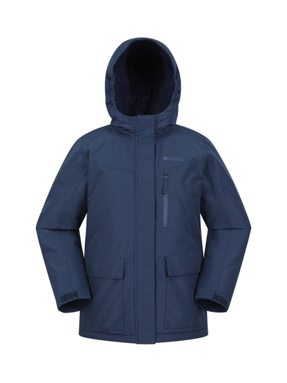 Dsiney Kidz - Mountain Warehouse Blue Noah Borg Lined Waterproof Jacket image 1