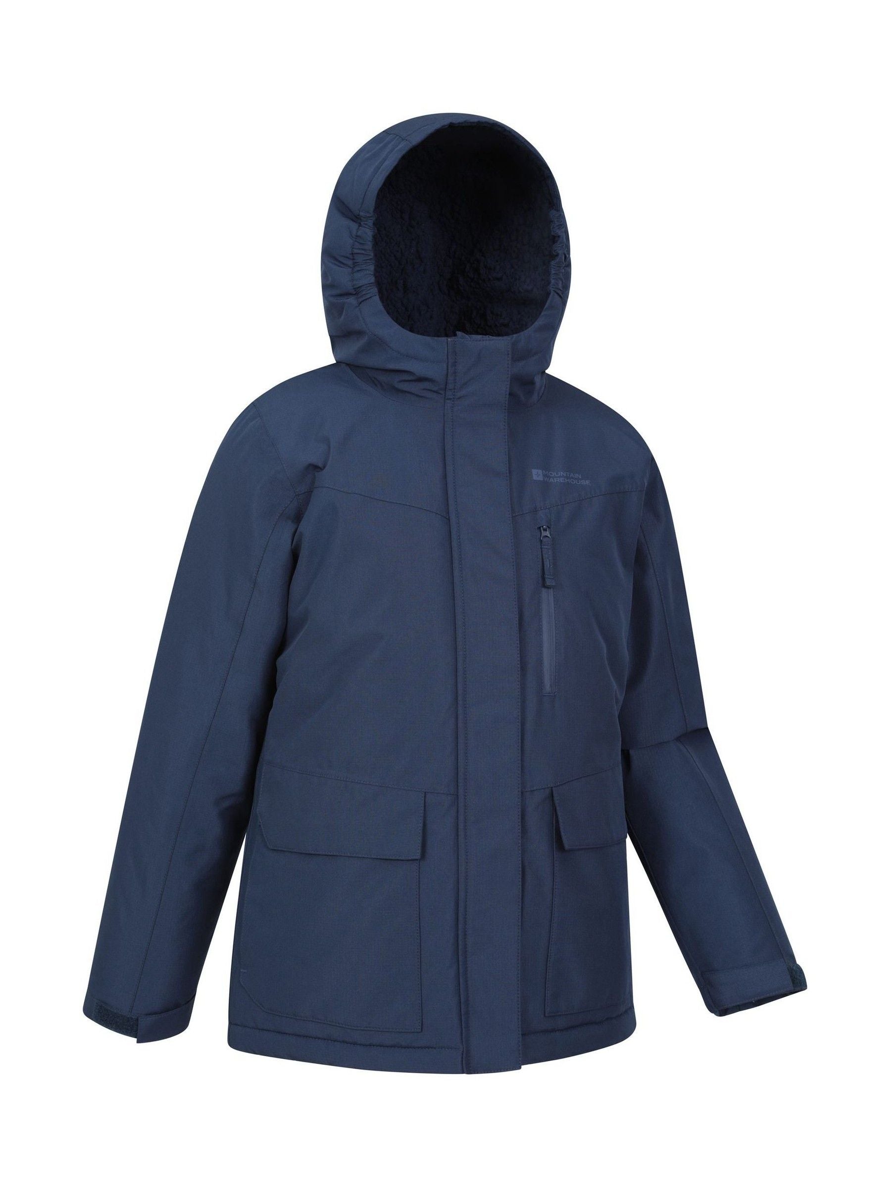 Dsiney Kidz - Mountain Warehouse Blue Noah Borg Lined Waterproof Jacket image 2