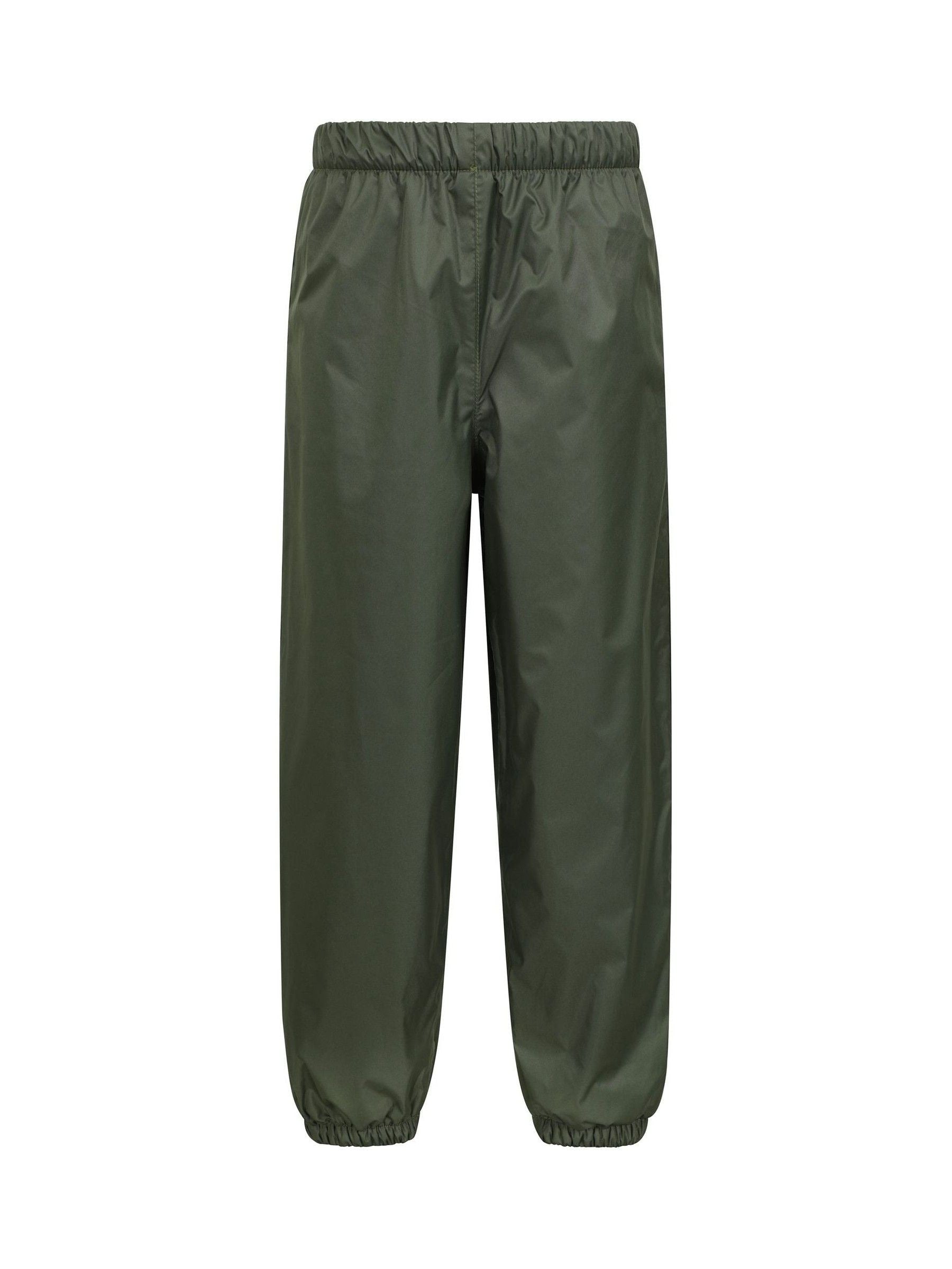 Mountain Warehouse Green Waterproof Fleece Lined Kids Trousers image 1
