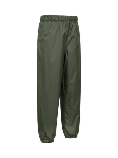 Mountain Warehouse Green Waterproof Fleece Lined Kids Trousers image 2