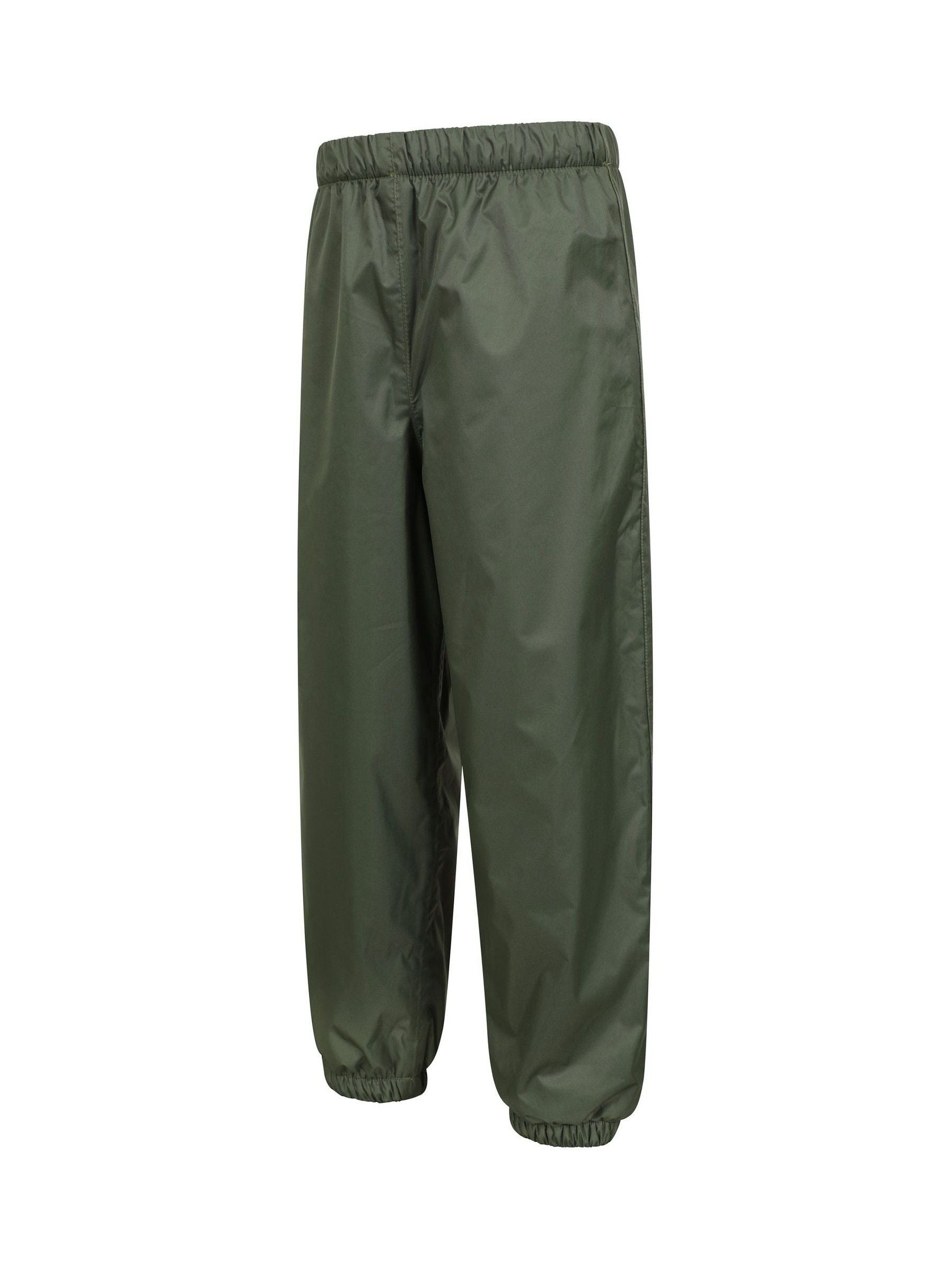 Mountain Warehouse Green Waterproof Fleece Lined Kids Trousers image 3