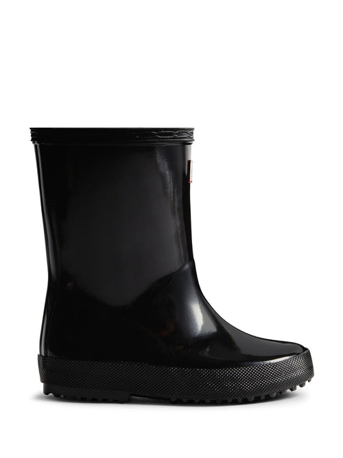 Hunter Black Kids First Gloss Wellington Boots image 1