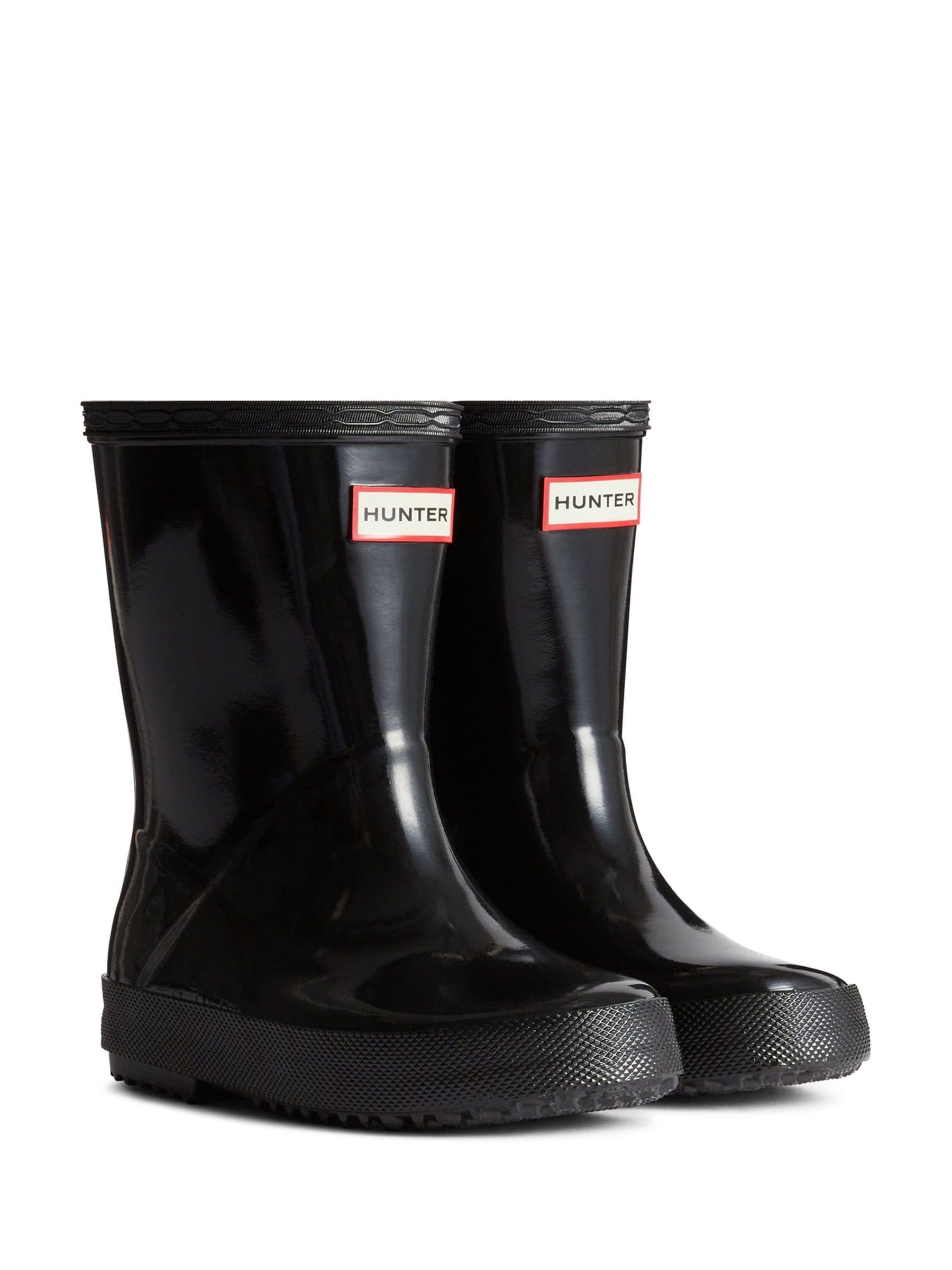 Hunter Black Kids First Gloss Wellington Boots image 2
