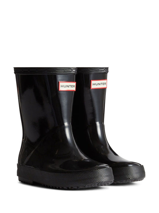 Hunter Black Kids First Gloss Wellington Boots image 2