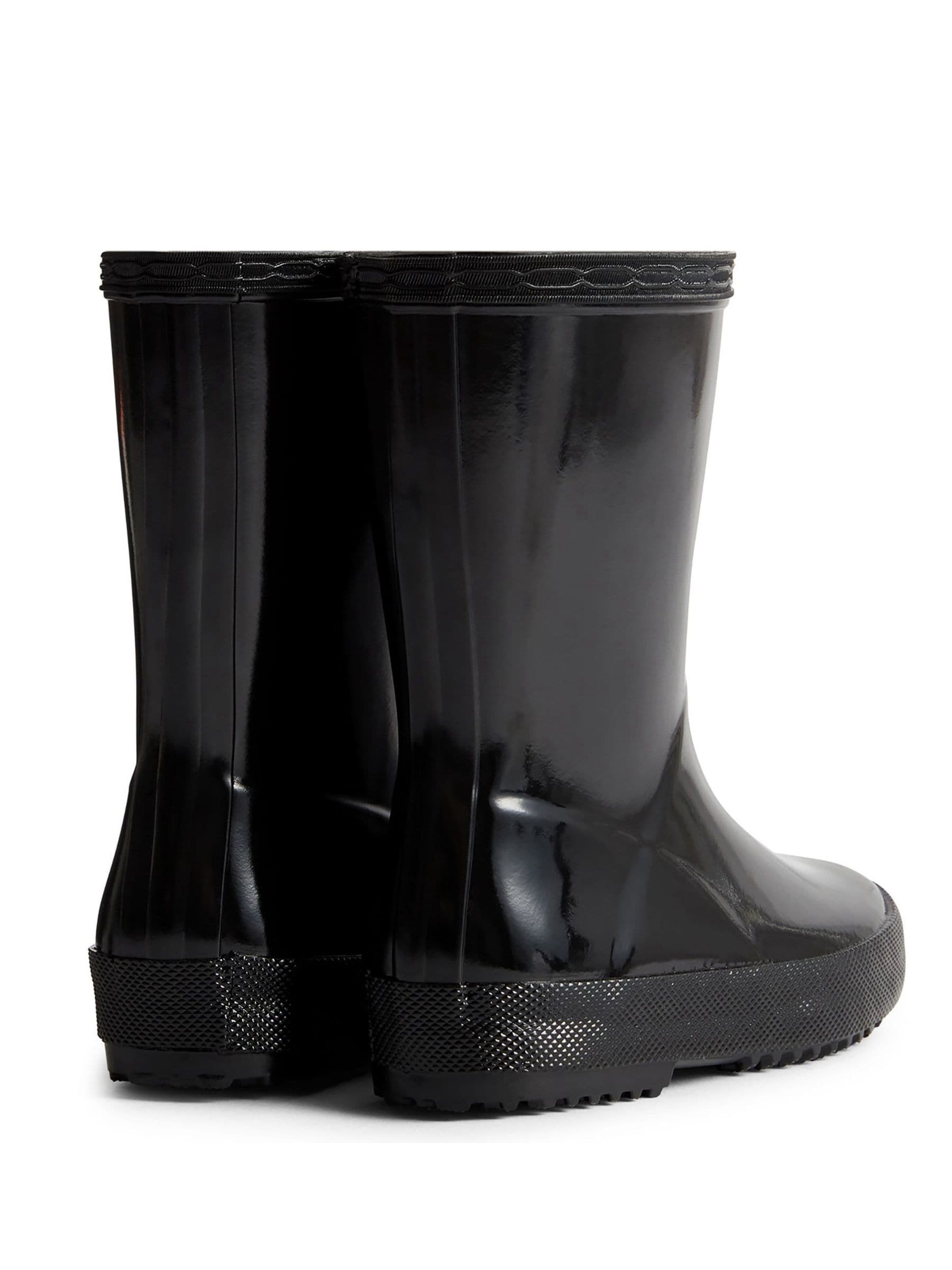 Hunter Black Kids First Gloss Wellington Boots image 3