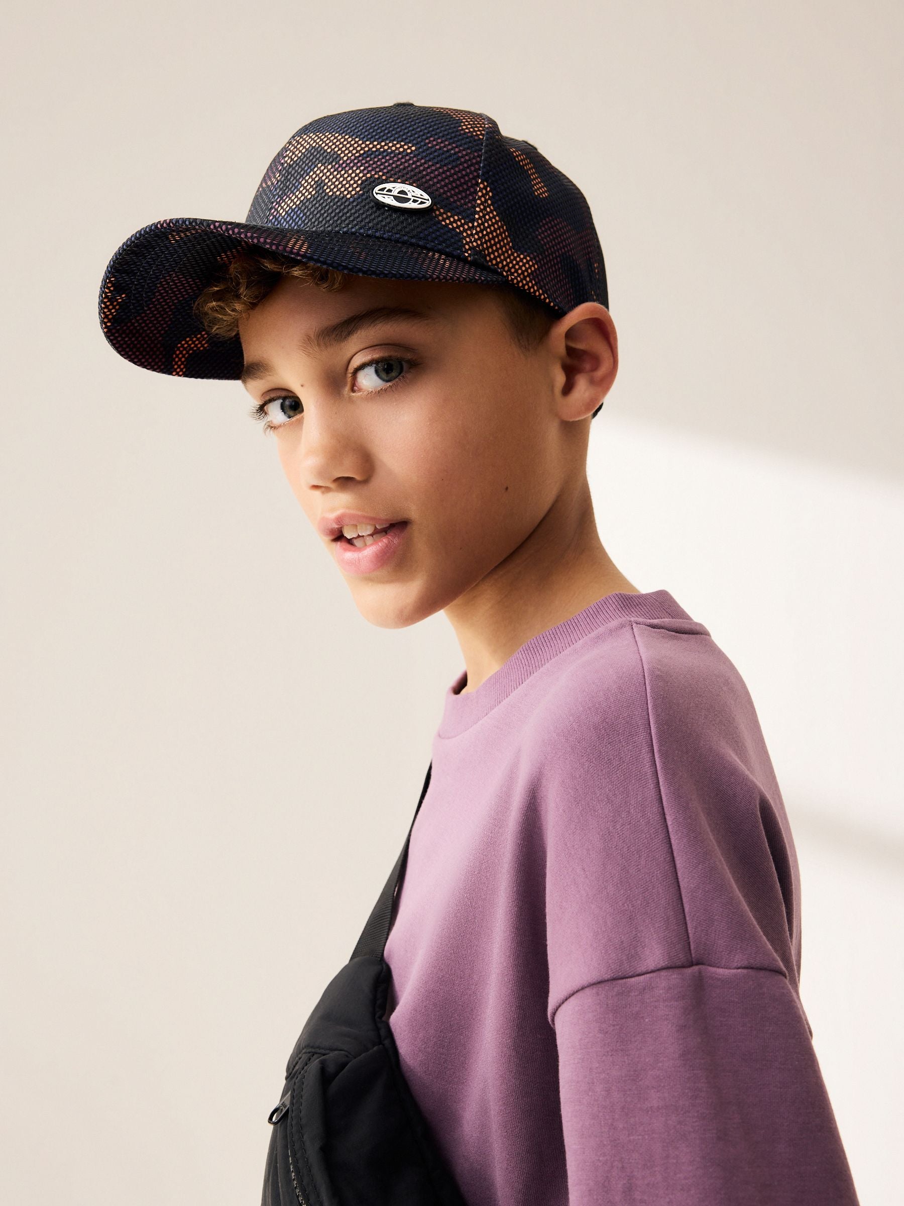 Camouflage Mesh 100% Cotton Baseball Cap Hat (3-16yrs) image 3