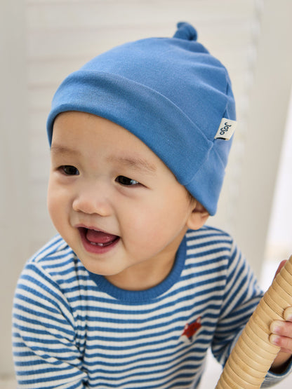 JoJo Maman Bébé Denim Cotton 3-Piece Body 100% Cotton Trousers and Hat Set image 3