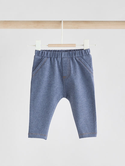 Blue Baby Leggings 2 Pack (0mths-2yrs) image 2