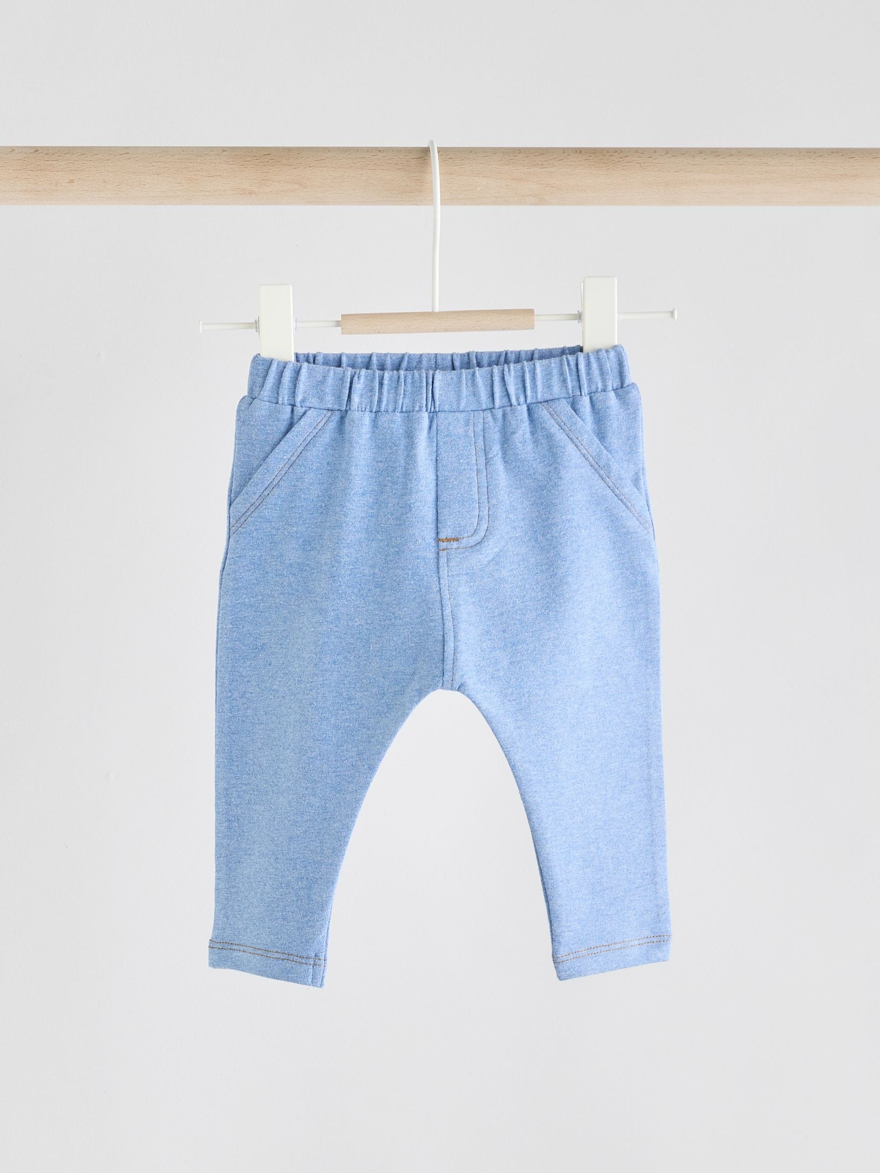 Blue Baby Leggings 2 Pack (0mths-2yrs) image 3