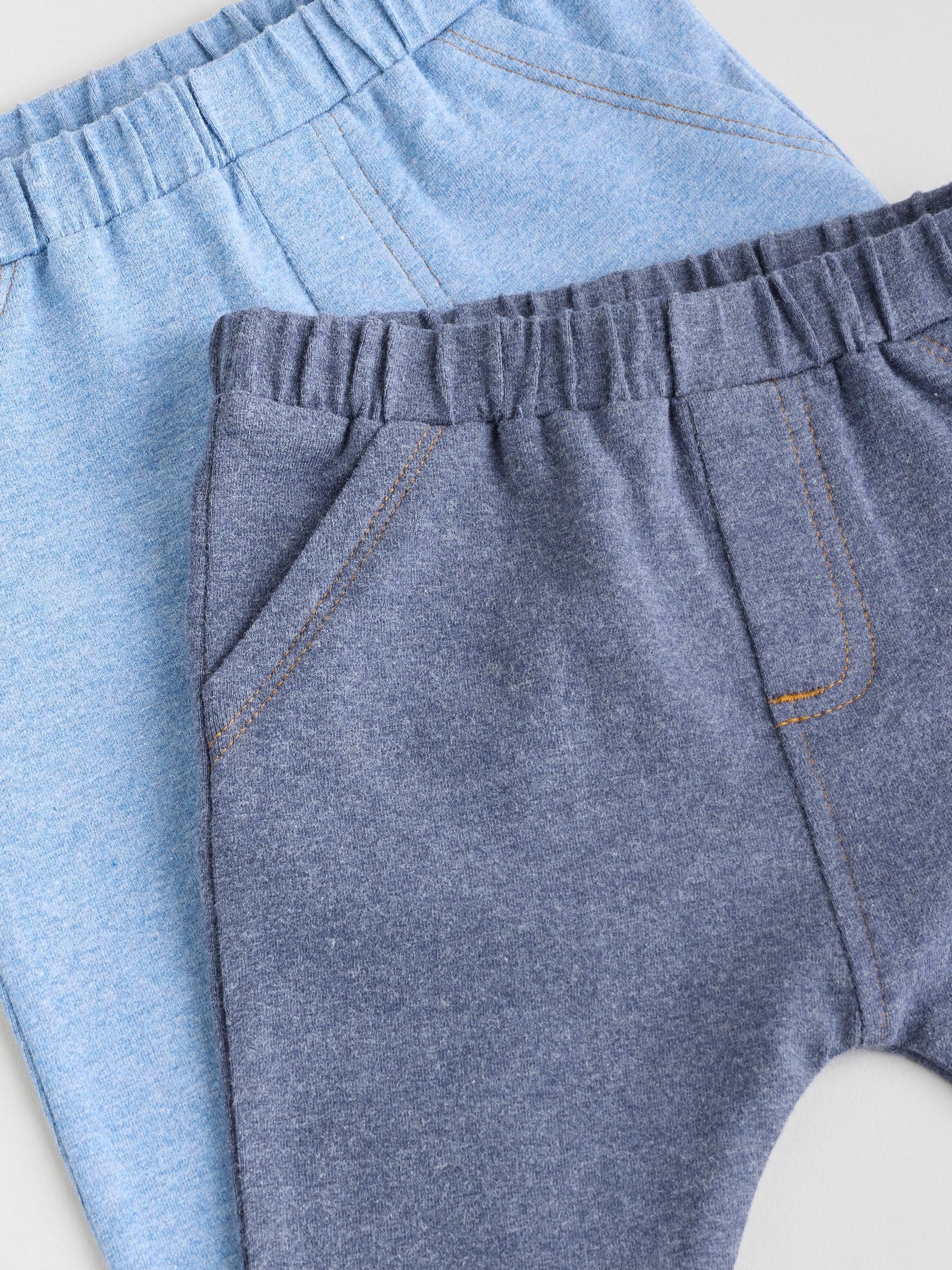 Blue Baby Leggings 2 Pack (0mths-2yrs) image 7