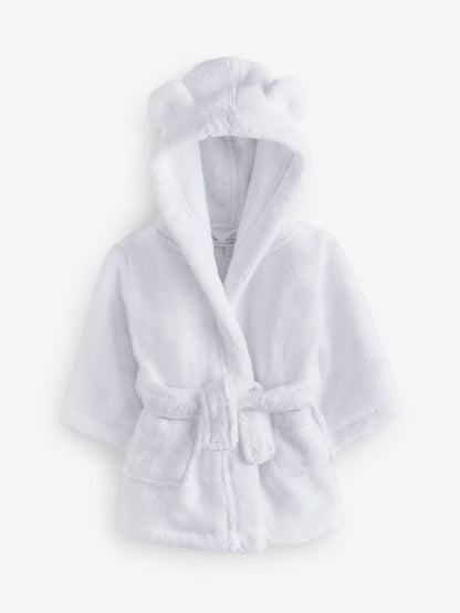 The White Company White Bear Baby Cotton Robe image 2