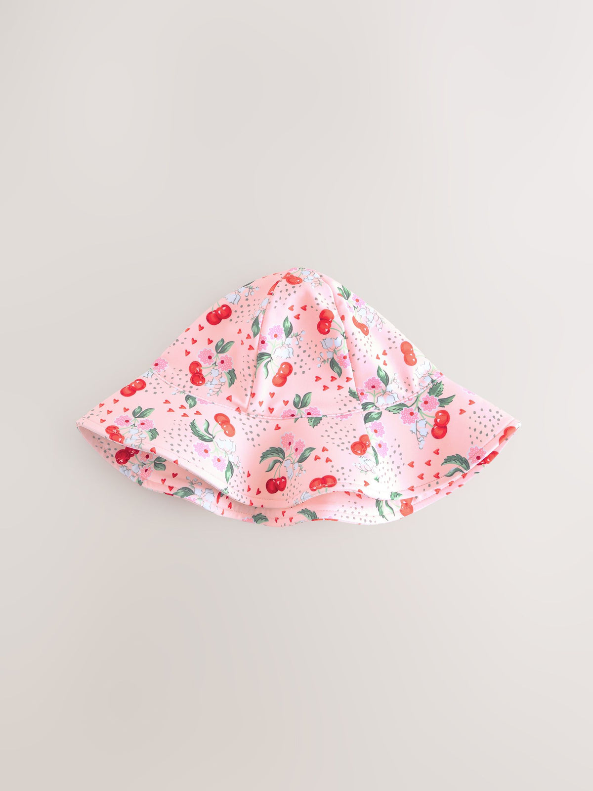 Pink Cath Kidston Floral Print Cherry Hat (3mths-10yrs) - image 5