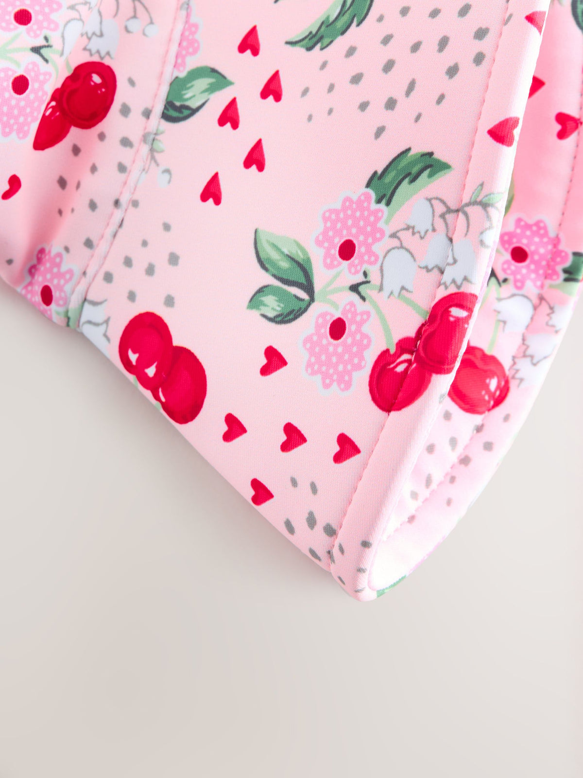 Pink Cath Kidston Floral Print Cherry Hat (3mths-10yrs) - image 6