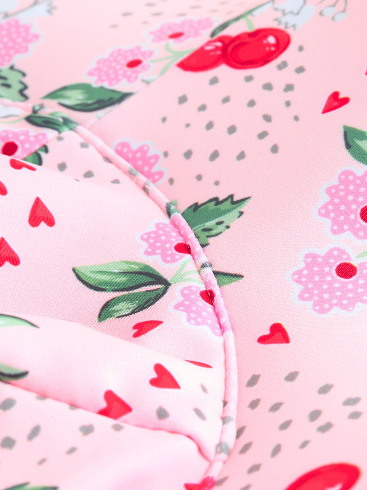 Pink Cath Kidston Floral Print Cherry Hat (3mths-10yrs) - image 7