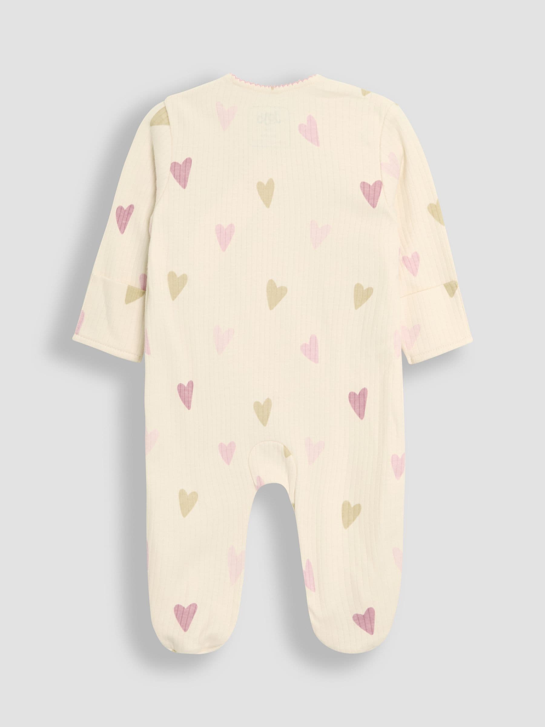 JoJo Maman Bébé Stone Footed Cross-Over Sleepsuit image 4