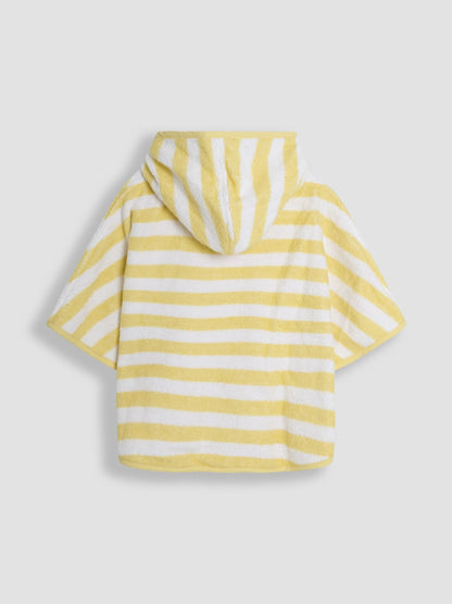 Dsiney Kidz - JoJo Maman Bébé Yellow Stripe Duck Hooded Poncho Towel image 2