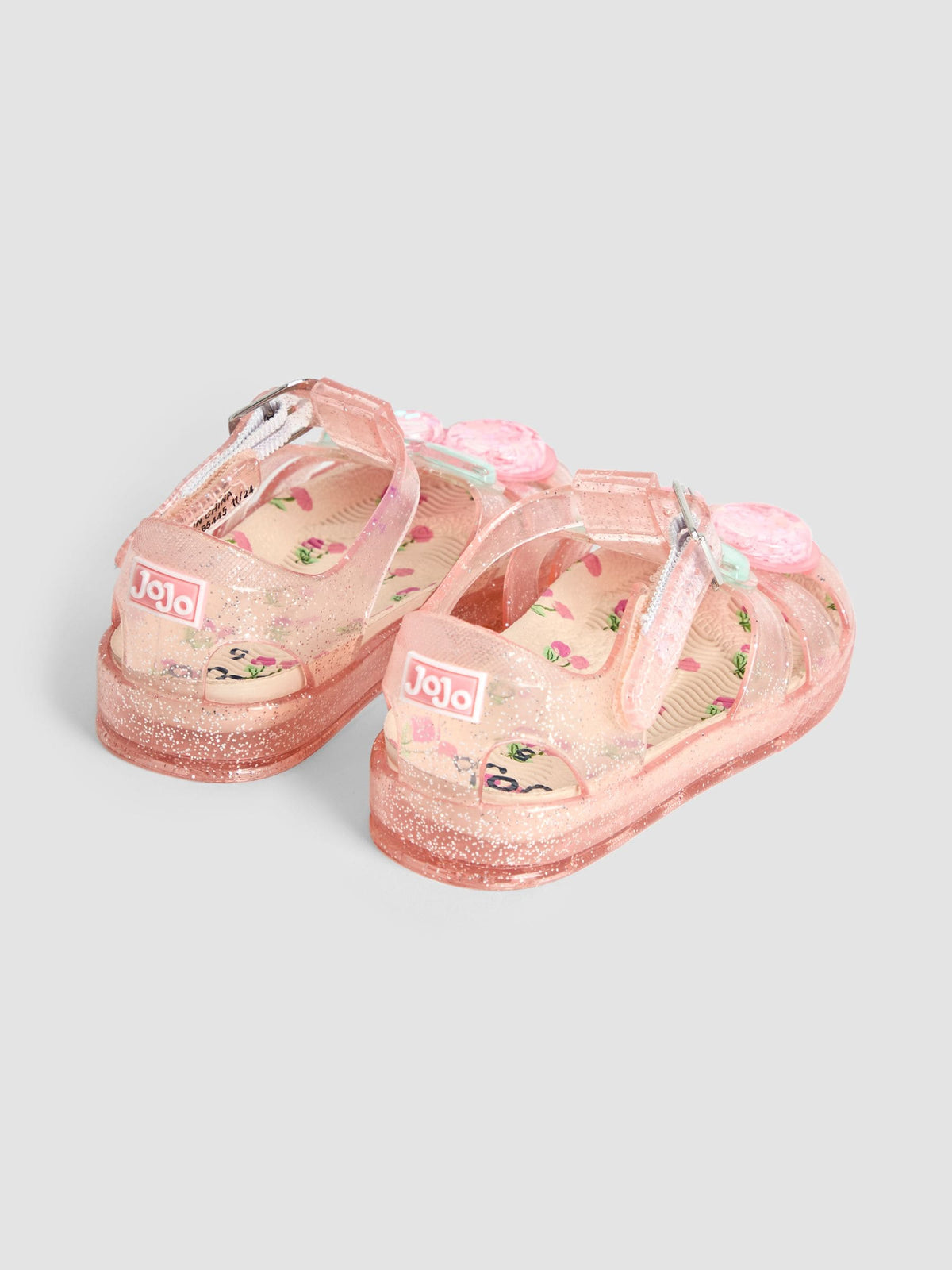JoJo Maman Bébé Pink Cherry Jelly Sandals image 2