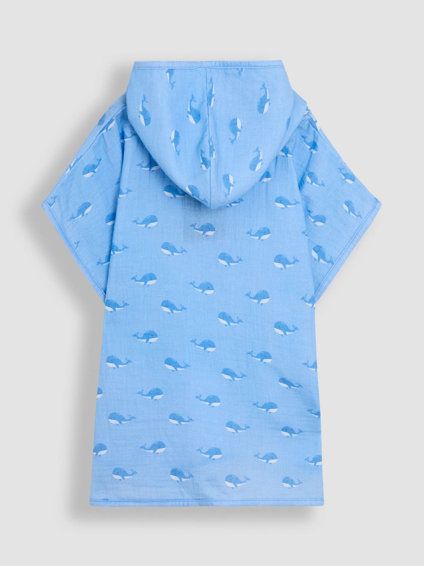 JoJo Maman Bébé Blue Whale Muslin Hooded Poncho image 2