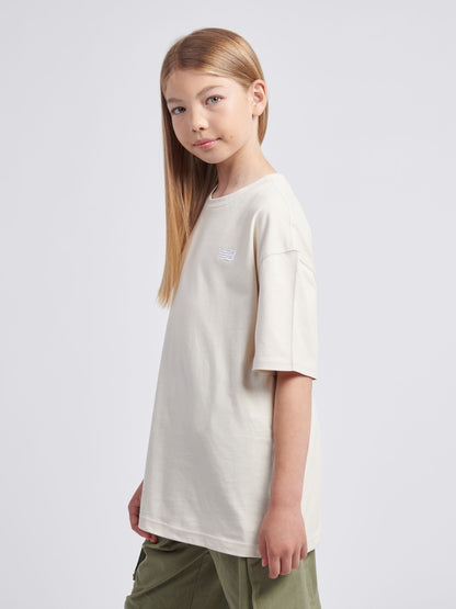 Dsiney Kidz - New Balance Pearl White Logo 100% Cotton Short Sleeve T-Shirt image 2