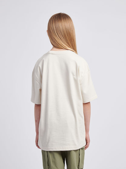 Dsiney Kidz - New Balance Pearl White Logo 100% Cotton Short Sleeve T-Shirt image 3