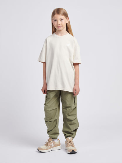Dsiney Kidz - New Balance Pearl White Logo 100% Cotton Short Sleeve T-Shirt image 5