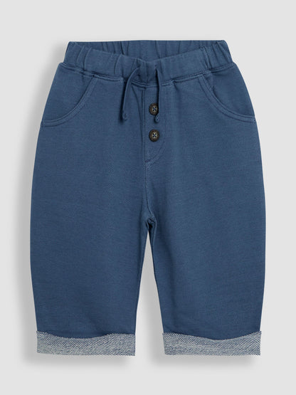 JoJo Maman Bébé Blue Relaxed Roll Up Trousers image 1