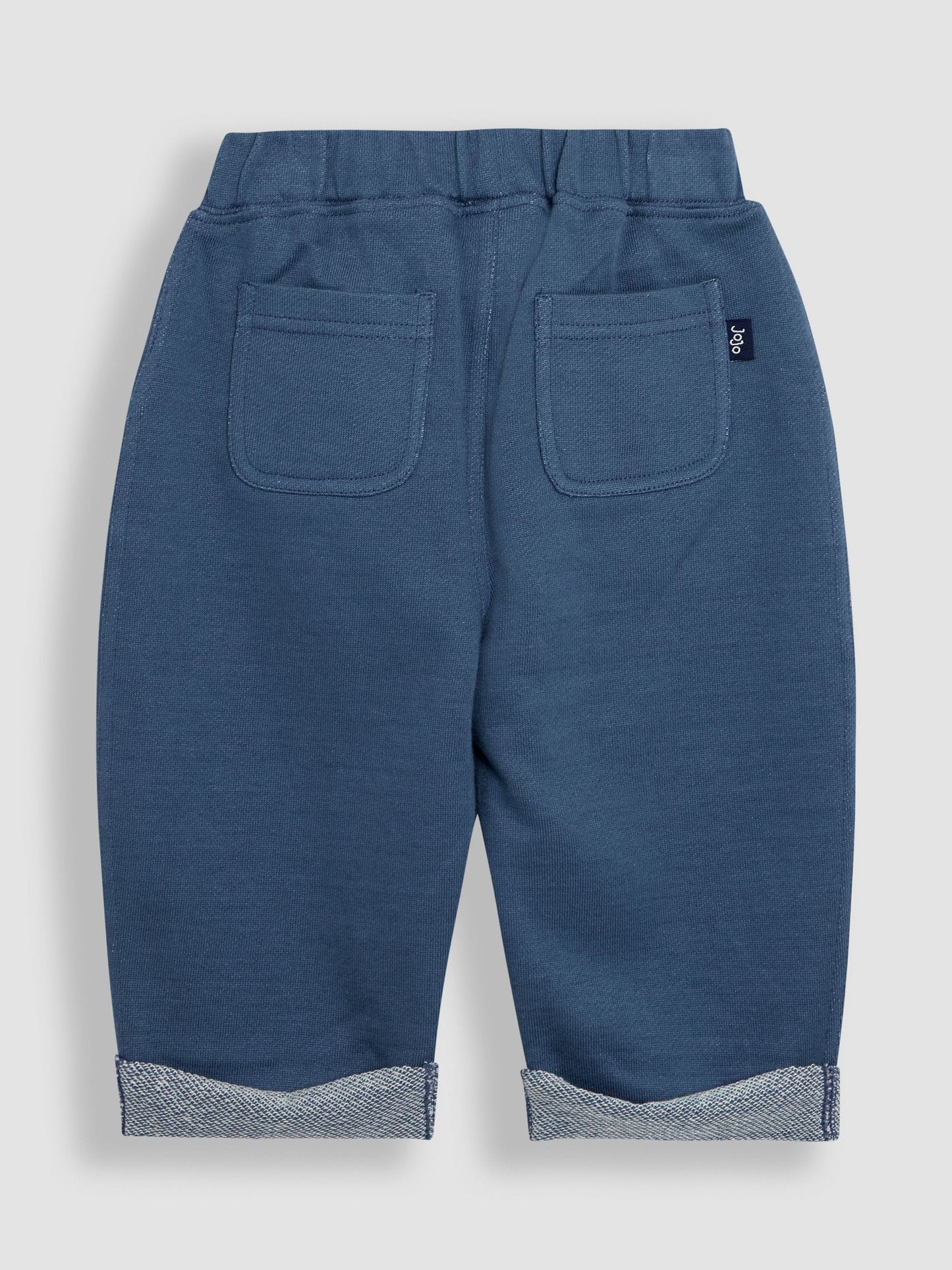 JoJo Maman Bébé Blue Relaxed Roll Up Trousers image 2