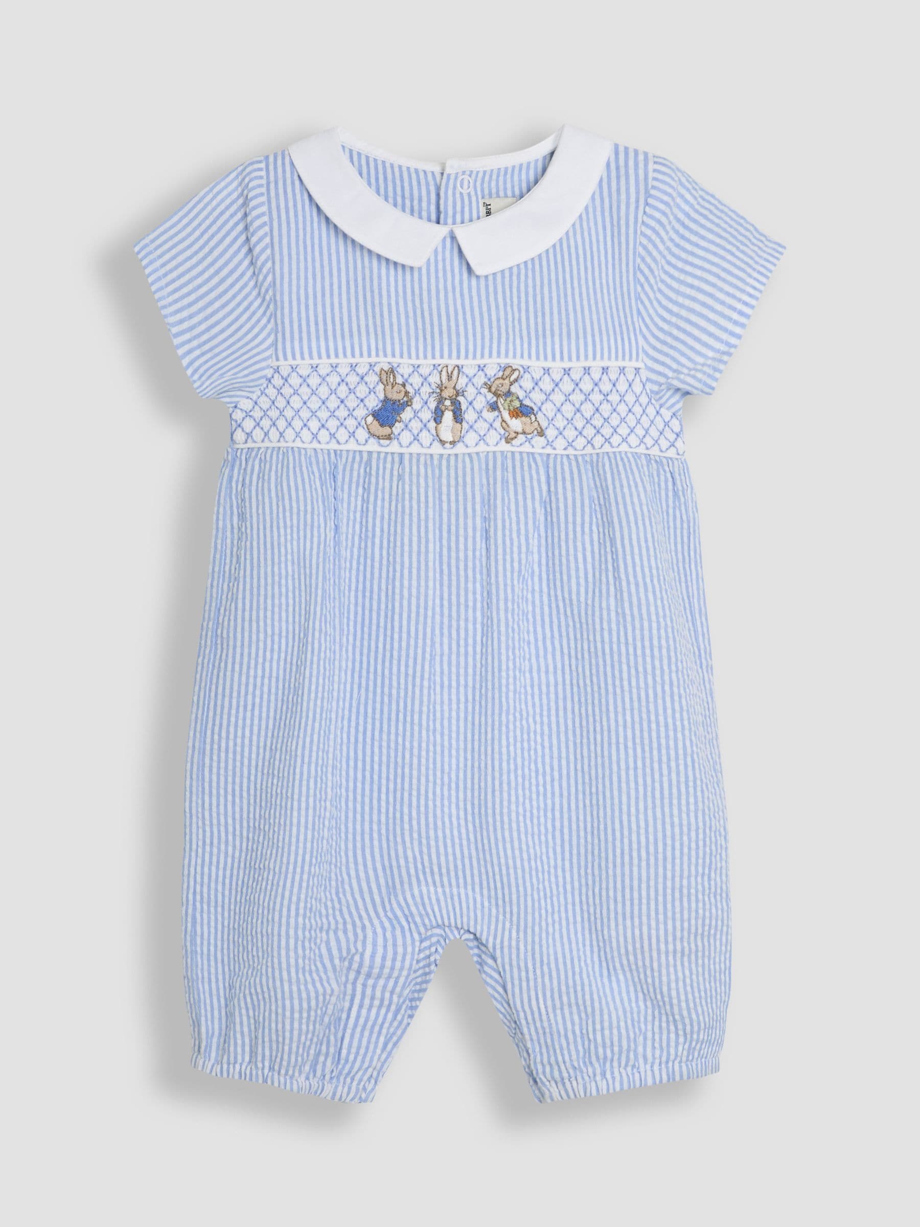 JoJo Maman Bébé Blue Peter Rabbit™ 3-Piece Flopsy Bunny Top, Short & Headband Set image 4
