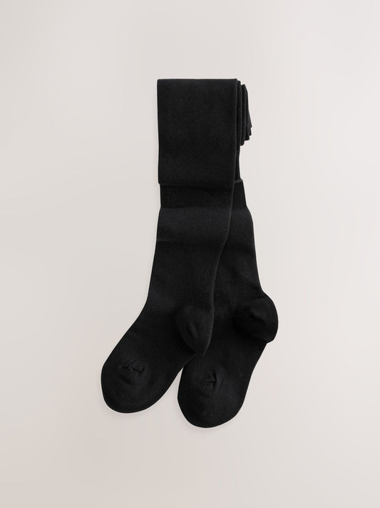 Navy Blue 5 Pack Cotton Rich School Tights image 3