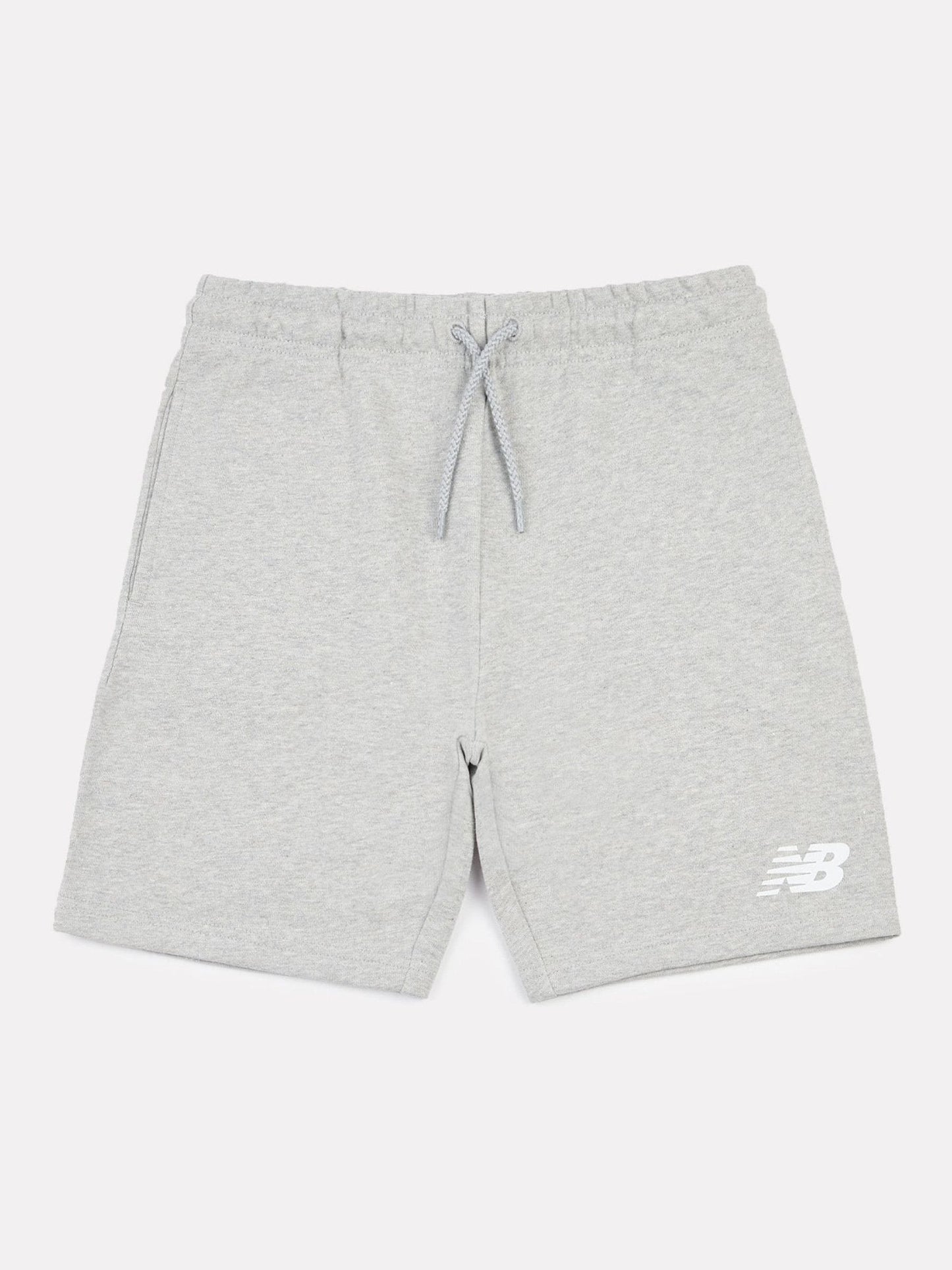 Dsiney Kidz - New Balance Grey French Terry Stacked Logo Cotton Shorts image 6