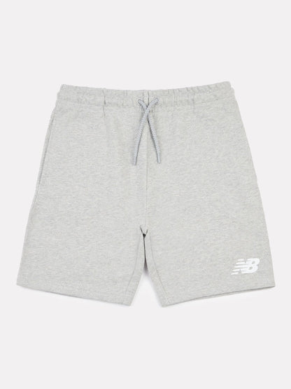 Dsiney Kidz - New Balance Grey French Terry Stacked Logo Cotton Shorts image 6