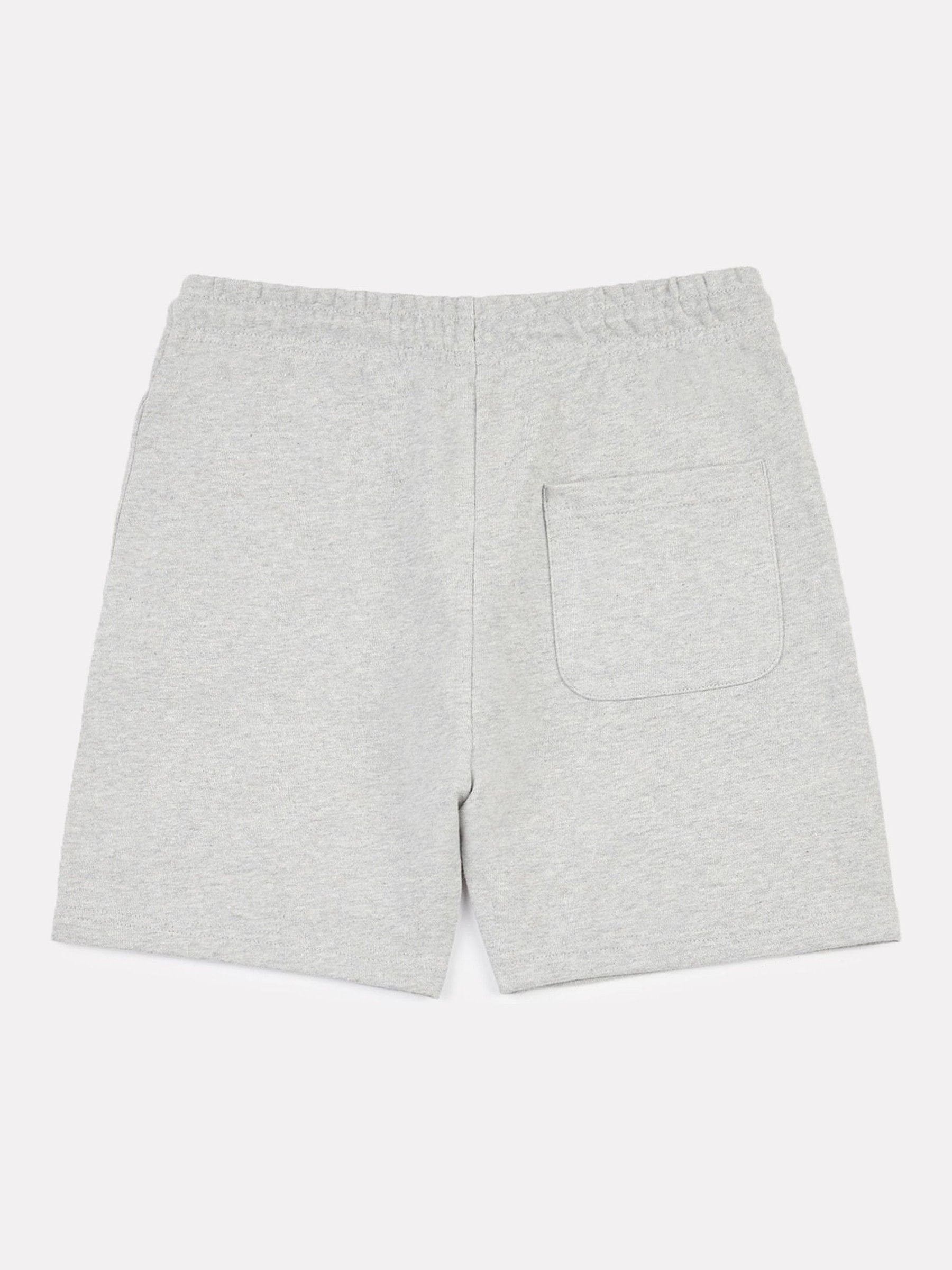 Dsiney Kidz - New Balance Grey French Terry Stacked Logo Cotton Shorts image 7