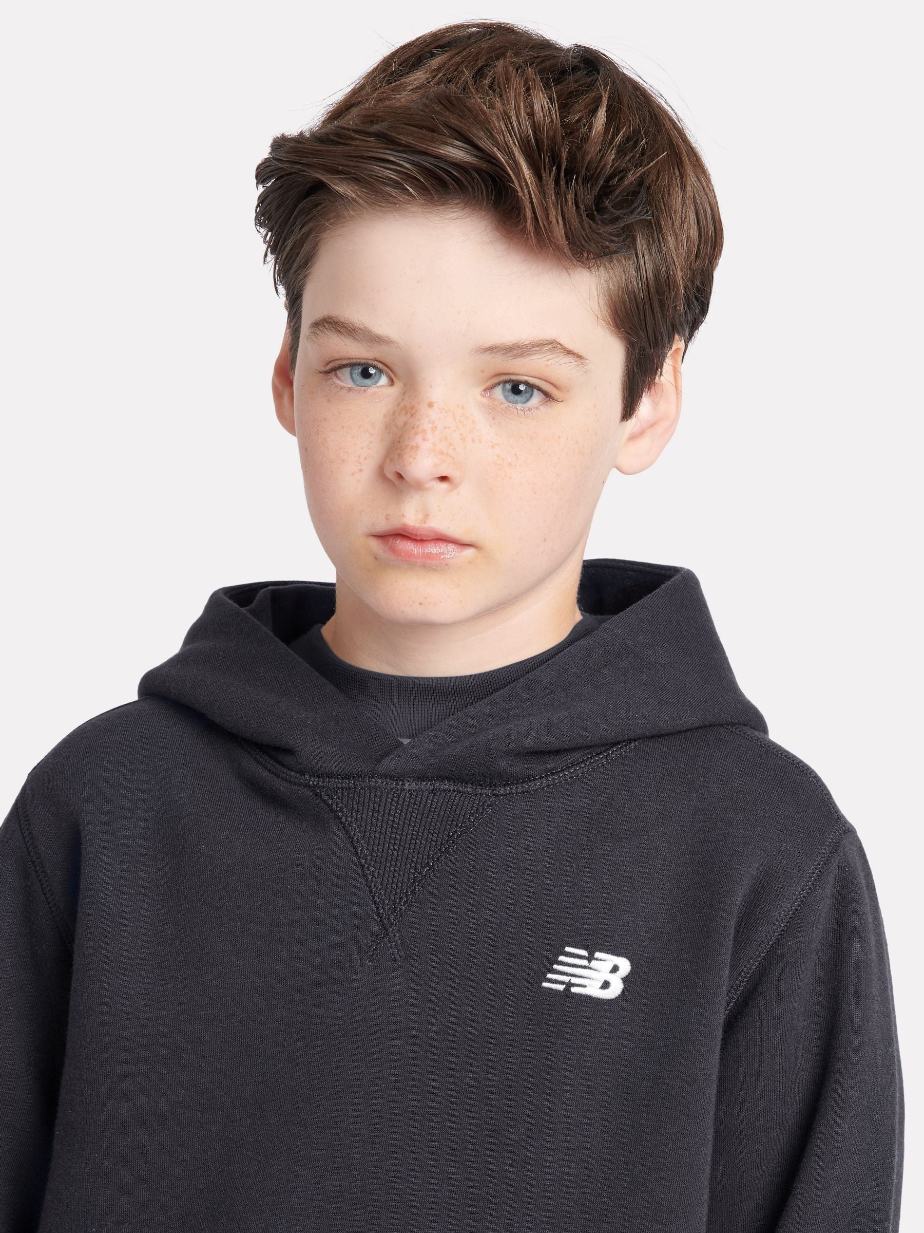 Dsiney Kidz - New Balance Black Small Brush Back Logo Hoodie image 4