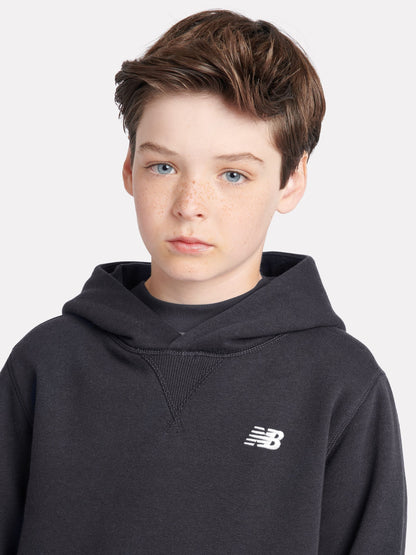 Dsiney Kidz - New Balance Black Small Brush Back Logo Hoodie image 4