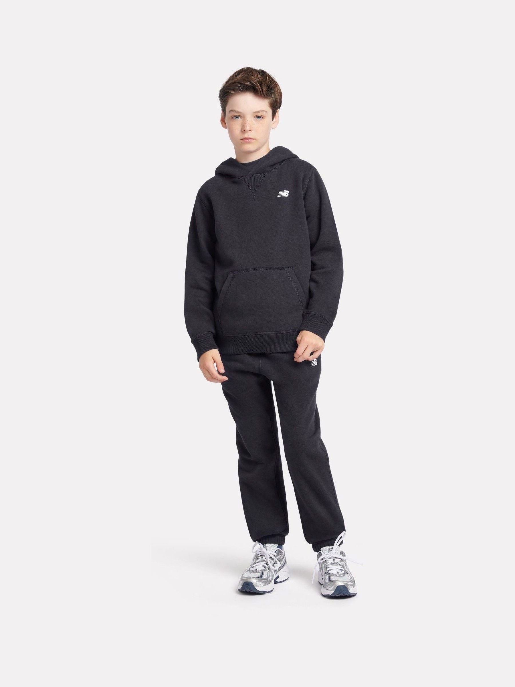 Dsiney Kidz - New Balance Black Small Brush Back Logo Hoodie image 5