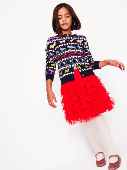 Boden Blue Edie Fairisle Pattern Cardigan - image 2
