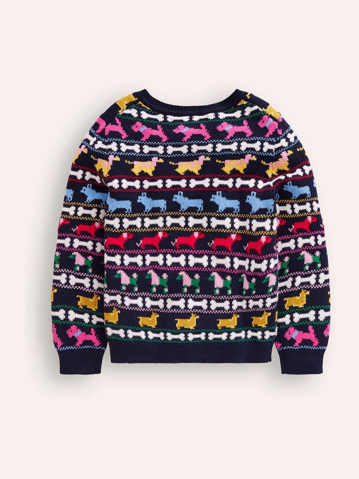 Boden Blue Edie Fairisle Pattern Cardigan - image 5