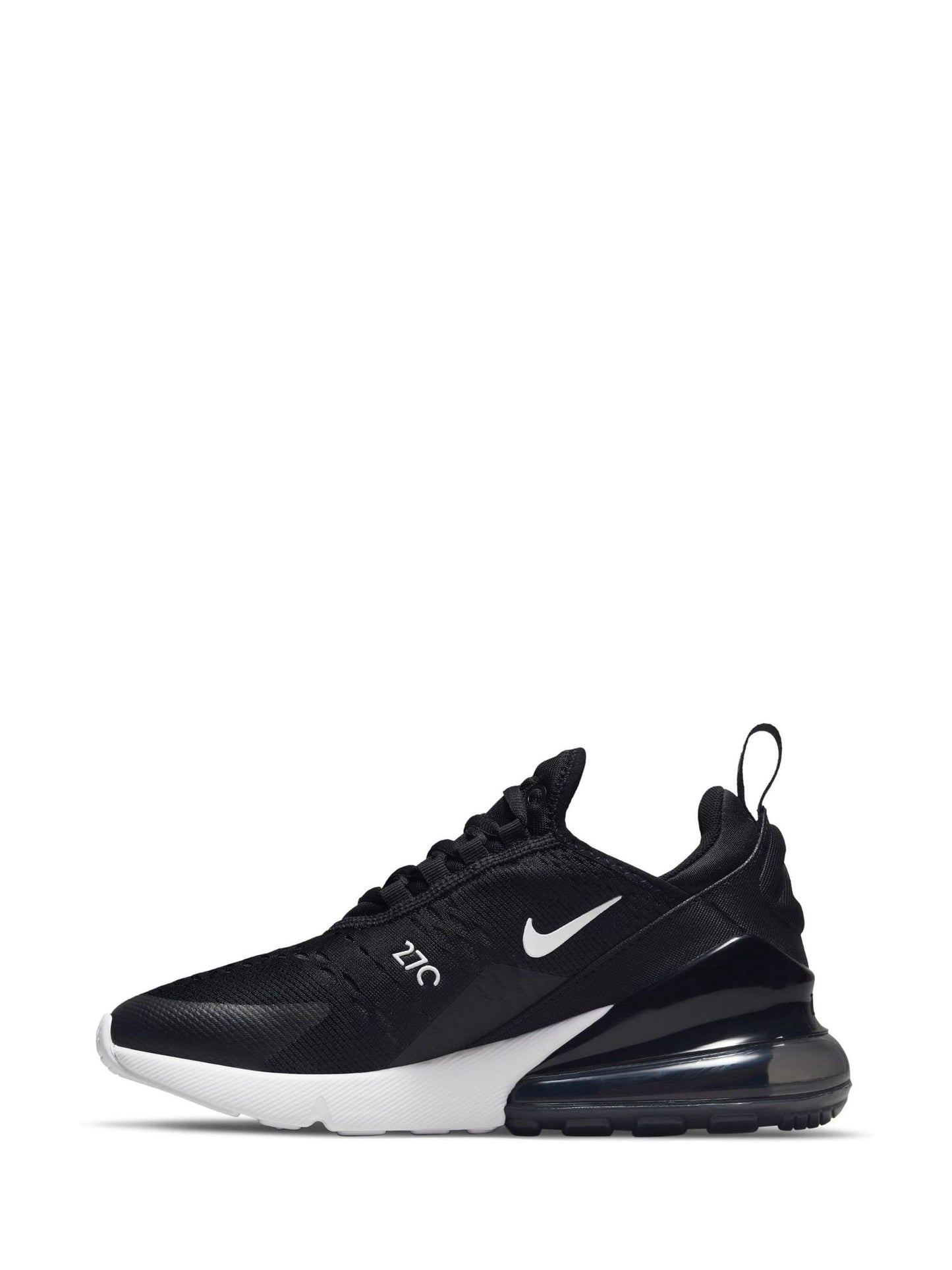 Nike Black White Youth Air Max 270 Trainers image 2