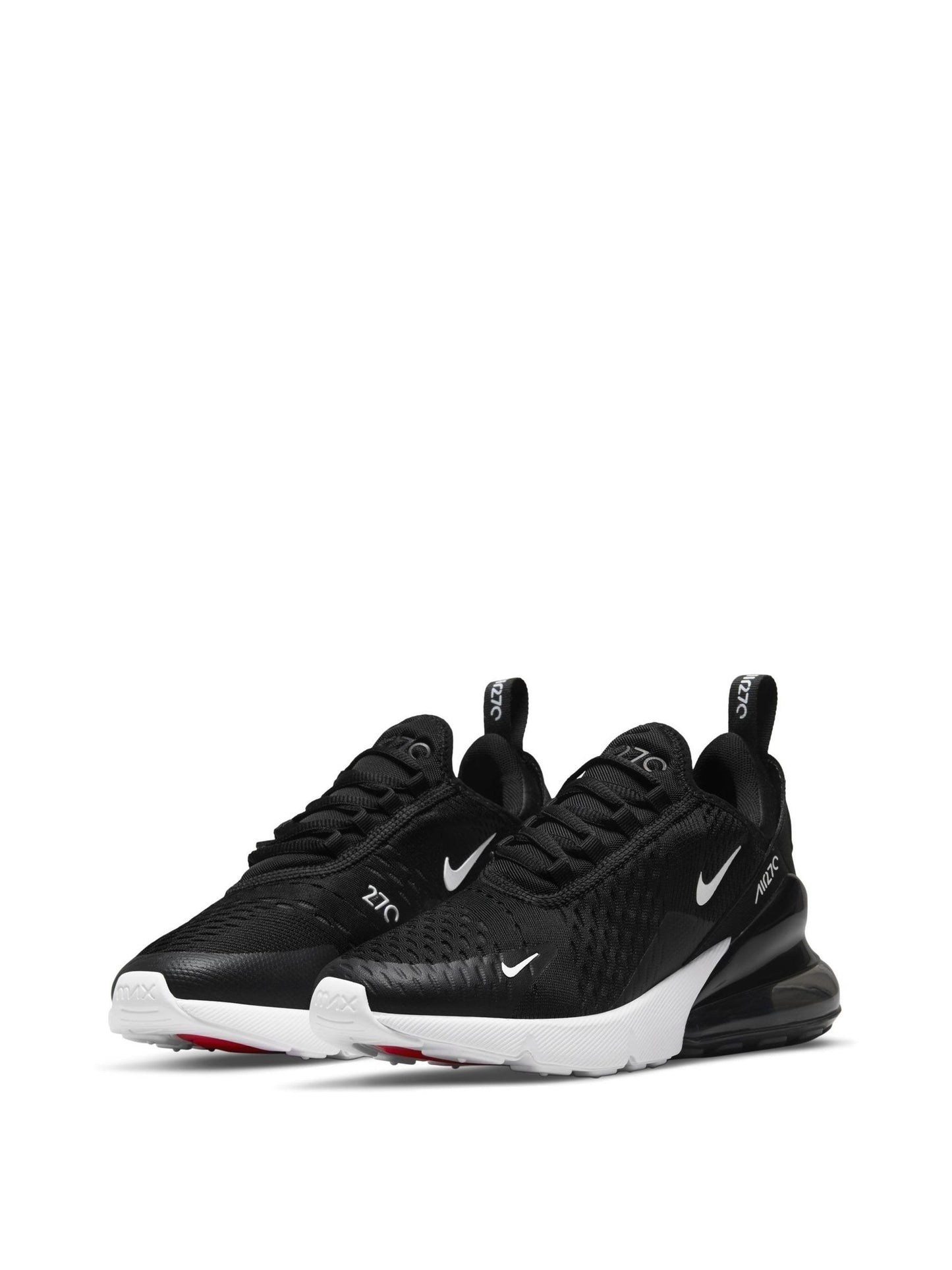 Nike Black White Youth Air Max 270 Trainers image 3