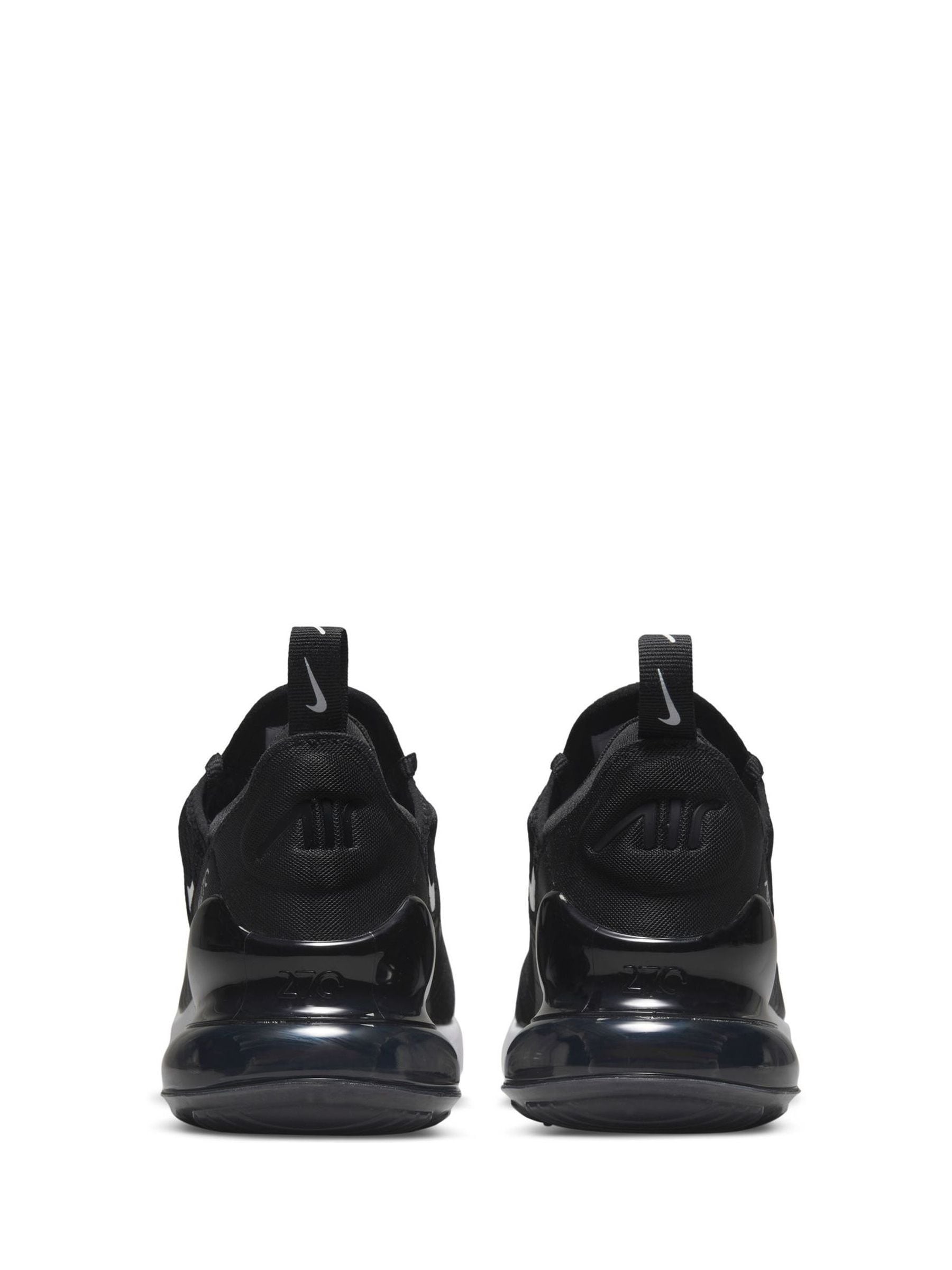 Nike Black White Youth Air Max 270 Trainers image 4