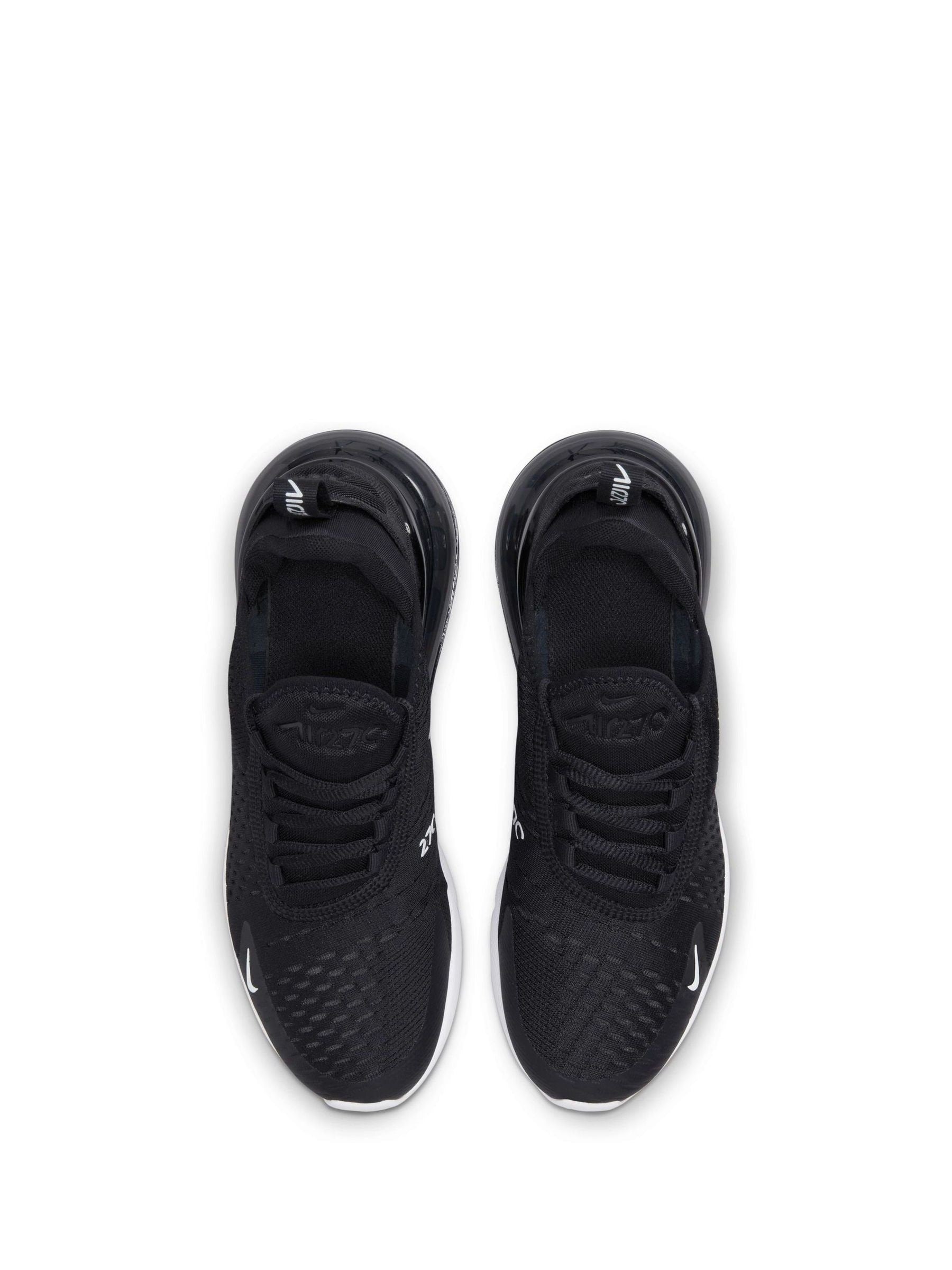 Nike Black White Youth Air Max 270 Trainers image 5