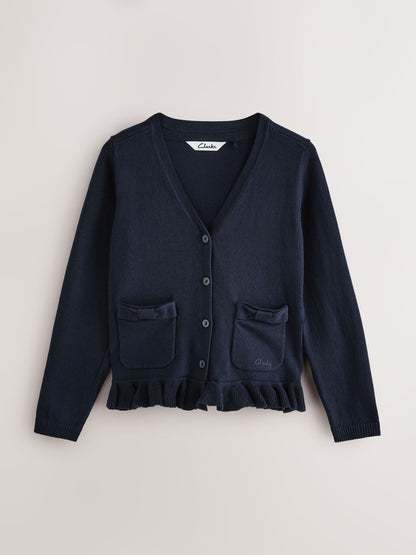Dsiney Kidz - Clarks Navy Bow Knitted School Cardigans 2 Pack image 2