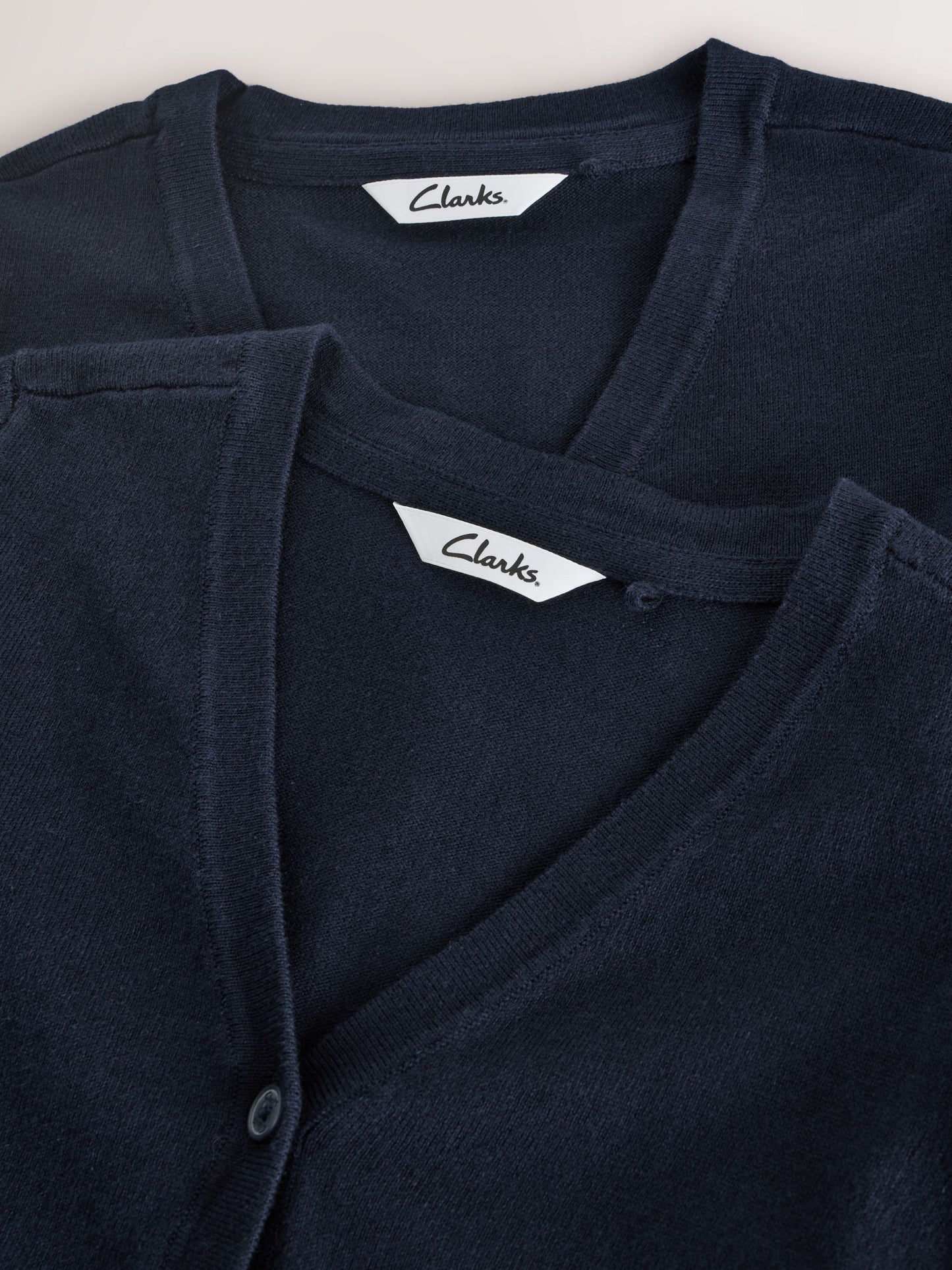 Dsiney Kidz - Clarks Navy Bow Knitted School Cardigans 2 Pack image 4